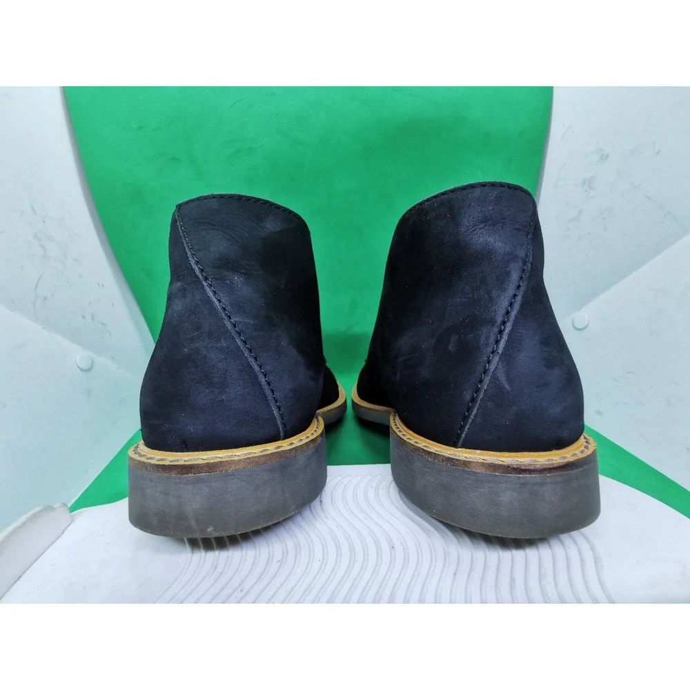 Clarks Men's Kenley Chukka Ankle Black Suede Leather Boots Men 7.5 M
